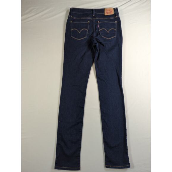 Levis 311 Shaping Skinny Jeans Womens Dark Wash Blue Stretch Mid Rise Denim 27 - Picture 9 of 13